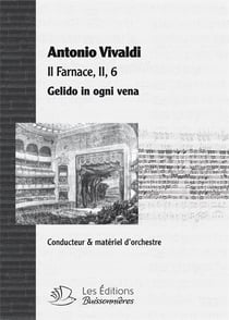Gelido in ogni vena (farnace), air d'opera de Vivaldi - partition matériel d'orchestre