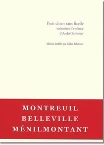 Petit chien sans ficelle : mémoires d'enfance d'André Schlesser