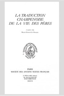 La traduction champenoise de la vie des pères