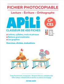 Fichier photocopiable Apili pour enseignants orthophonistes logopédistes