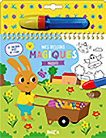 Je colorie avec de l'eau - mes dessins magiques - pâques
