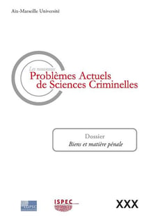 Les nouveaux problèmes actuels de sciences criminelles t.30