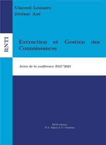 Extraction et gestion des connaissances - actes egc'2021