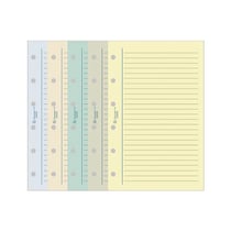 Recharges agenda - Exatime 17 - 10 x 17 cm - Exacompta - 44 feuillets étroit travers de couleurs assorties