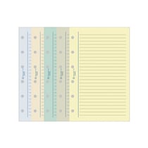 Recharges agenda - Exatime 17 - 10.5 x 17 cm - Exacompta - 44 feuillets travers couleurs assorties