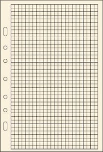 Recharge agenda - Exatime 17 - Bloc quadrillé - Exacompta
