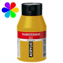 Acrylique 1L ocre jaune Amsterdam