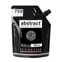 500 ml de peinture acrylique Sennelier - Abstract - Noir De Mars n° 759