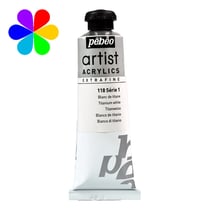 Acrylique extra-fine Pébéo 37 ml S1 118 Blanc Titane