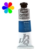 Acrylique extra-fine Pébéo 37 ml S2 207 Bleu Turquoise