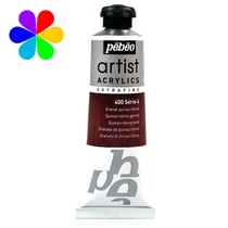 Acrylique extra-fine Pébéo 37 ml S4 400 Grenat Quinacridone