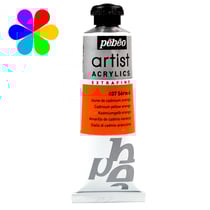 Acrylique extra-fine Pébéo 37 ml S4 407 Jaune Cadmium Orange