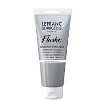 Peinture Flashe vinylique - Argent irisé - 80 ml - Lefranc Bourgeois