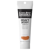 Tube 59 ml de peinture acrylique Liquitex Heavy Body série 4 - Orange pyrrole - Extra-fine