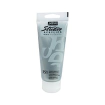 Tube 100 ml de peinture Studio Acrylics High Viscosity Pébéo - Argent iridescent - Fine - Opaque