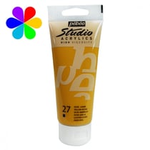 Peinture Acrylique Pébéo Studio High Viscosity 100 ml - ocre jaune
