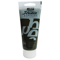 Tube 100 ml de peinture Studio Acrylics High Viscosity Pébéo - Terre d'Ombre naturelle - Fine - Opaque