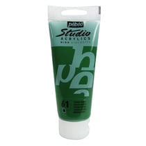 Tube 100 ml de peinture Studio Acrylics High Viscosity Pébéo - Terre verte - Fine - Opaque