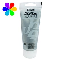Tube 250 ml  de peinture acrylique Pébéo - Studio Acrylics High Viscosity - Argent