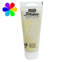 Tube 250 ml  de peinture acrylique Pébéo - Studio Acrylics High Viscosity - blanc ivoire