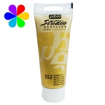 Tube 250 ml  de peinture acrylique Pébéo - Studio Acrylics High Viscosity - or