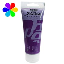 Tube 250 ml  de peinture acrylique Pébéo - Studio Acrylics High Viscosity - violet d orient