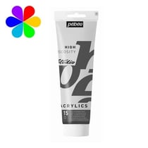 Tube 250 ml  de peinture acrylique Pébéo - Studio Acrylics High Viscosity - terre rouge