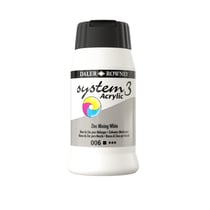 Daler-Rowney System3 Original 6 - Peinture - acrylique - blanc mélange zinc - opaque - 500 ml