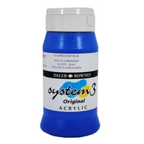 Acrylique System 3 - 500ml Daler Rowney - Bleu Fluorescent