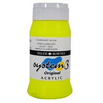 Acrylique System 3 - 500ml Daler Rowney - Jaune Fluorescent