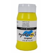 Acrylique System 3 - 500ml Daler Rowney - Jaune citron