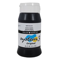 Acrylique System 3 - 500ml Daler Rowney - noir de Mars