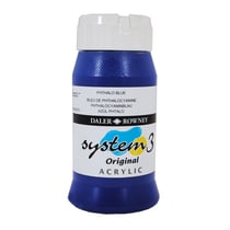 Acrylique System 3 - 500ml Daler Rowney - Bleu Phthalo