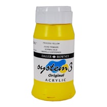 Acrylique System 3 - 500ml Daler Rowney - Jaune primaire