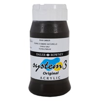 Acrylique System 3 - 500ml Daler Rowney - Terre ombre naturelle