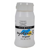 Acrylique System 3 - 500ml - Daler Rowney - Blanc de titane