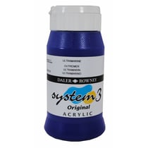 Acrylique System 3 - 500ml Daler Rowney - Outremer