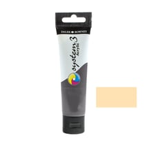 Tube 59 ml de peinture acrylique Daler Rowney - System 3 - Buff Titanium