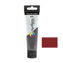 Tube 59 ml de peinture acrylique Daler Rowney - System 3 - Sienne brûlée