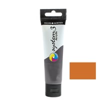 Tube 59 ml de peinture acrylique Daler Rowney - System 3 - Cuivre (Hue)