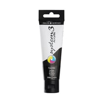 Tube 59 ml de peinture acrylique Daler Rowney - System 3 - Noir primaire