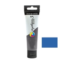 Tube 59 ml de peinture acrylique Daler Rowney - System 3 - Cyan primaire