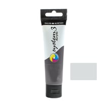 Tube 59 ml de peinture acrylique Daler Rowney - System 3 - Argent (Hue)
