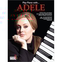 Play piano with... adele (book/audio download) piano, voix, guitare+telechargement