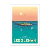 Affiche 50x70  «Archipelles glénans»