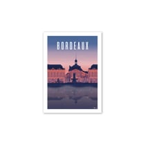 Affiche 50x70  «Bordeaux, place de la bourse by night»