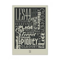 Affiche 50x70 «cap ferret, typography»