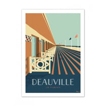 Affiche 50x70  «deauville, les
