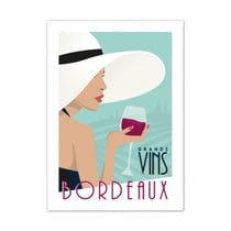 Affiche 50x70  «Grands vins de Bordeaux»