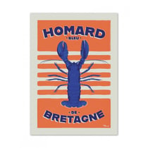 Affiche 50x70 «homard bleu de